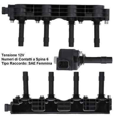 Bobina Modulo D'Accensione Opel 1.4cc 1.6cc Vauxhall 1.4cc 1.6cc CE10000-12B1