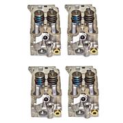 Testata Motore  VM 2.5cc Doppio Prigioniero con Molle e Valvole Serie 4 Pezzi