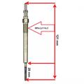 Kit 4 Pezzi Candelette Alfa Fiat Lancia Opel 1.3cc Multijet M9x1,0 V4.3 L:118,7