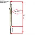 Kit 4 Pezzi Candelette Alfa Fiat Lancia Opel 1.3cc Multijet M9x1,0 V4.3 L:118,7