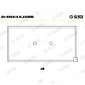 Bronzine Biella Alfa R. Fiat Lancia 1.4cc 1.6cc Nasello DX con 2 Fori 0.25