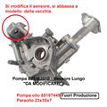 Pompa Olio Fiat Lancia 1.1cc 1.2cc 8 e 16v A. Sensore 62mm 23X35X7