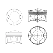 Kit 3 Pistoni Ford 1.0cc Ø 71.90 Testa Bombata Distribuzione a Catena €uro 6