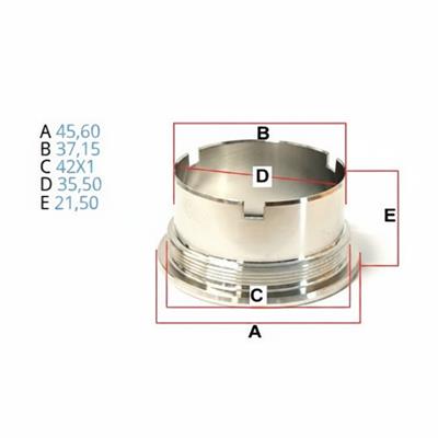 Ghiera Geometria Variabile BV39 Diametro Filettatura 42x1mm
