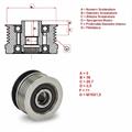 Puleggia a Ruota Libera Alternatore IVEG TC1556 Dacia Nissan Renault 8200113636