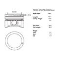 Kit 3 Pistoni Smart 600cc 450 Ø 63,50 STD 160112 160113 160910 M160E6ALB03 04 05