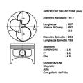 Kit 4 Pistoni STD Ø 91,1mm Mitsubishi Hyundai Effedi Gasolone 2.5cc TD Precamere