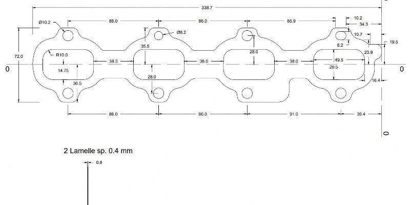 guarnizionii turbo gt1236 renault/opel