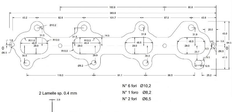 guarnizionii turbo gt1238mz nissan/opel/renault